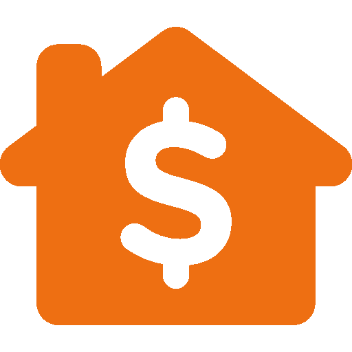 House with dollar sign